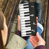 Piano Music Notes Leather Wallet