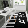 Musical Notes Piano Area Rug