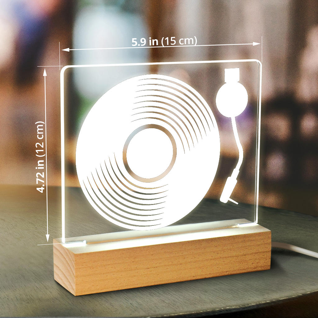 Vinyl Record Light Up Acrylic