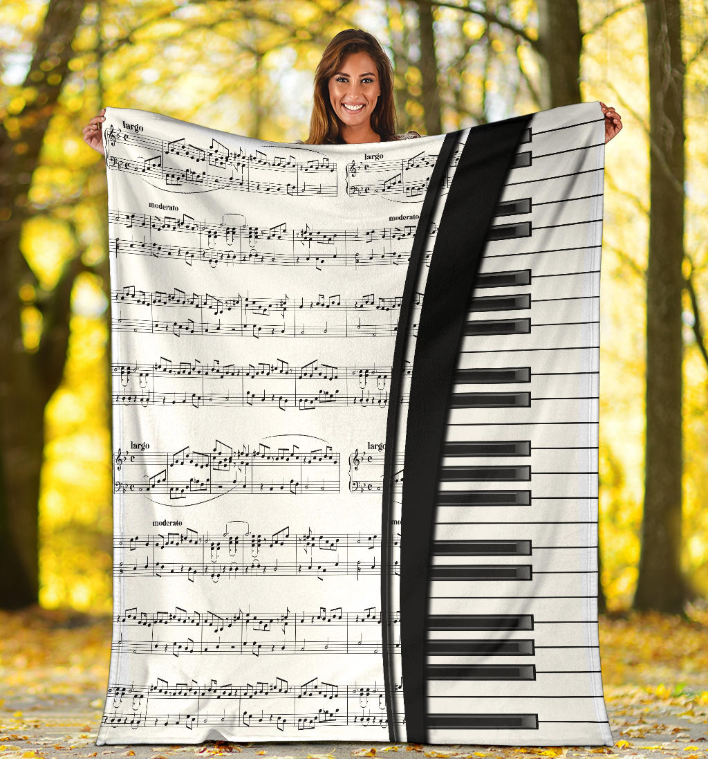 Sheet Musical Notes Blanket