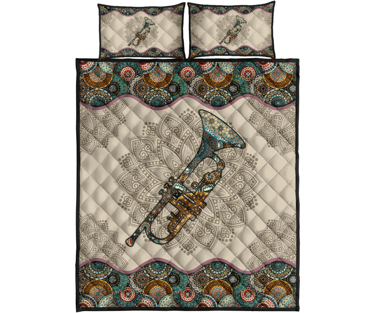 Trumpet Quilt Bed Set