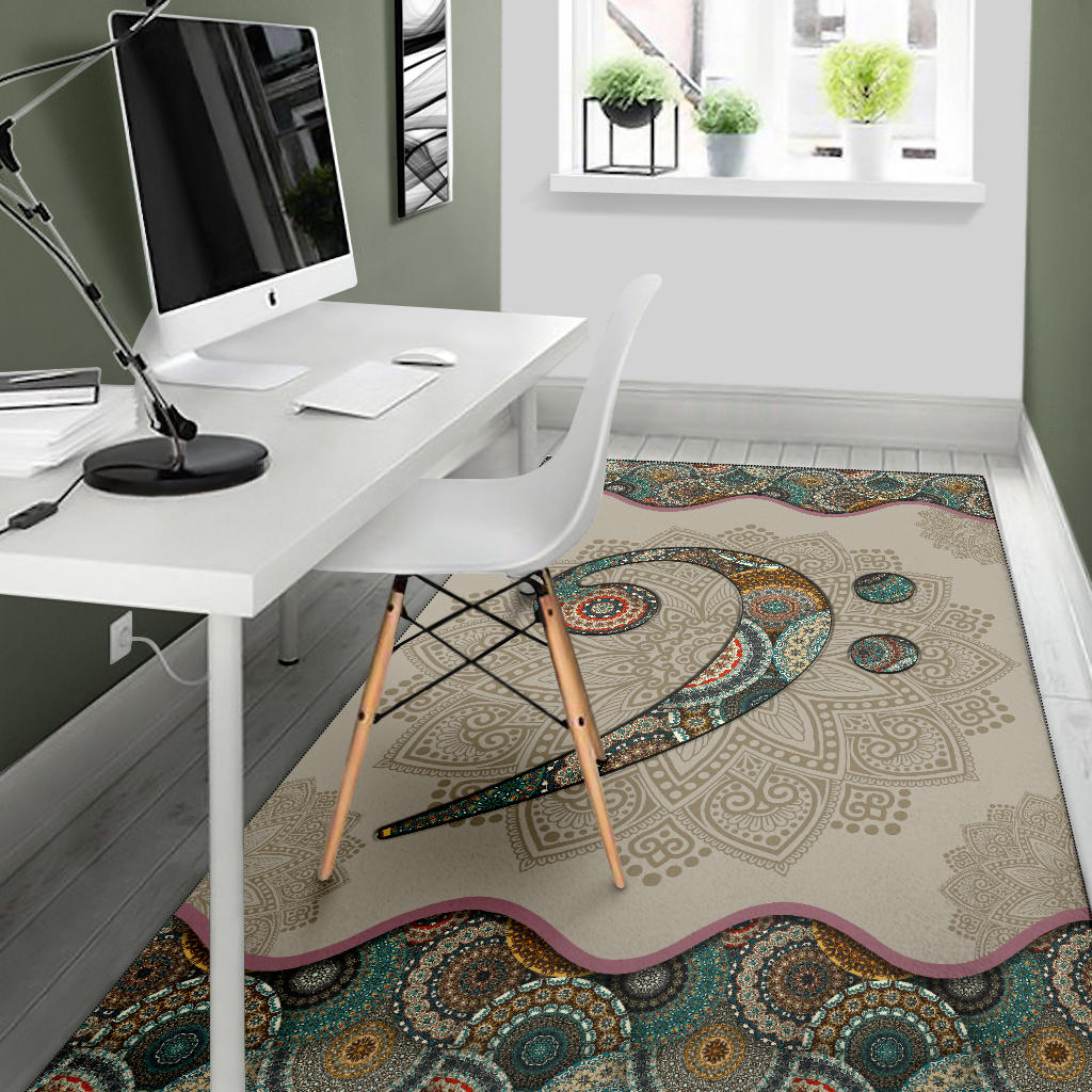 Bass Clef Area Rug