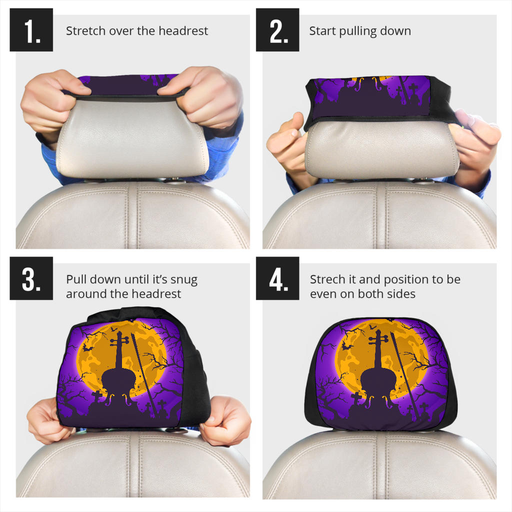 Halloween Violin Headrest Covers