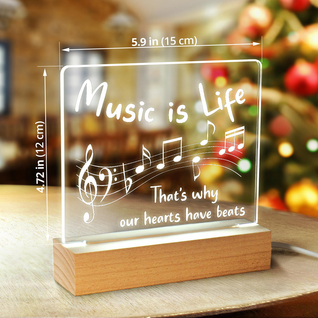 Music Beats Light Up Acrylic