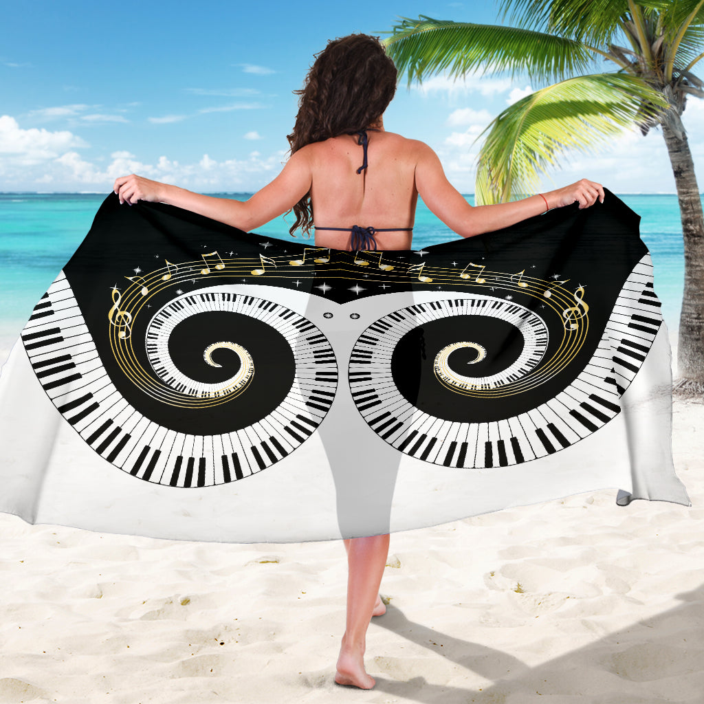 Piano Keys Art Musical Notes Sarong