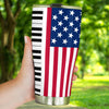 American Flag Piano Keys Tumbler - { shop_name }} - Review