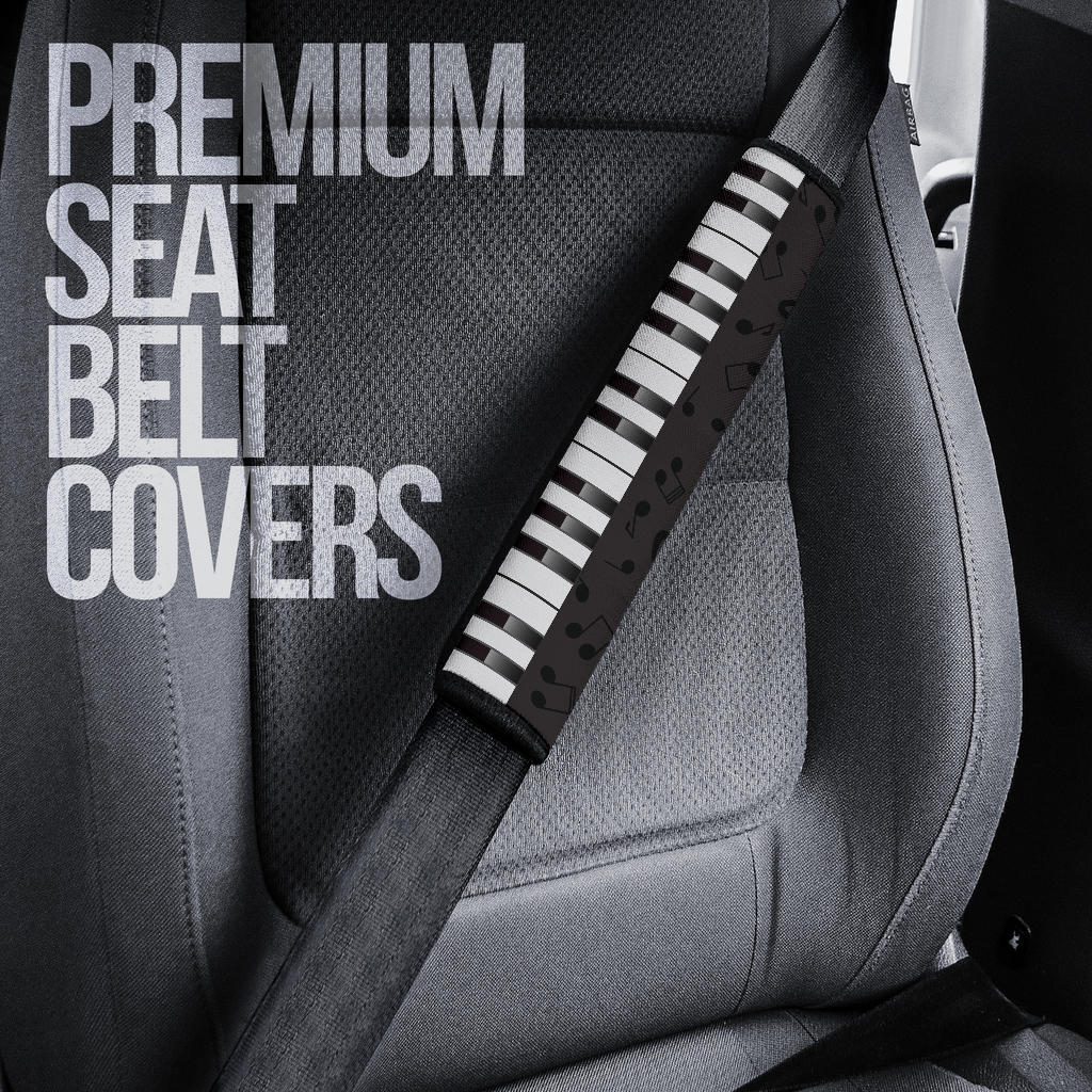 Music Notes Piano Seat Belt Covers