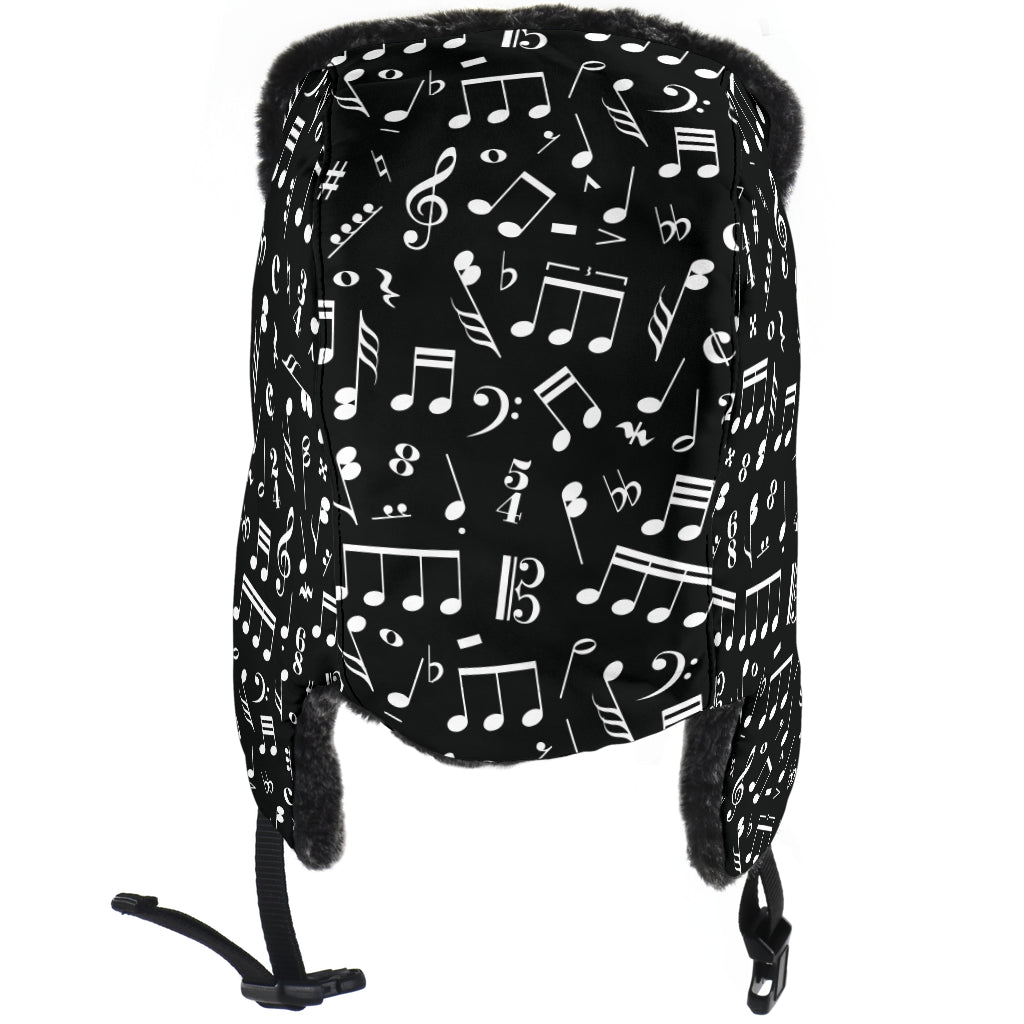 Musical Notes Black Trapper Hat - { shop_name }} - Review