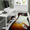 Electric Guitar With Piano Area Rug