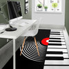 Piano Keys Vinyl Area Rug