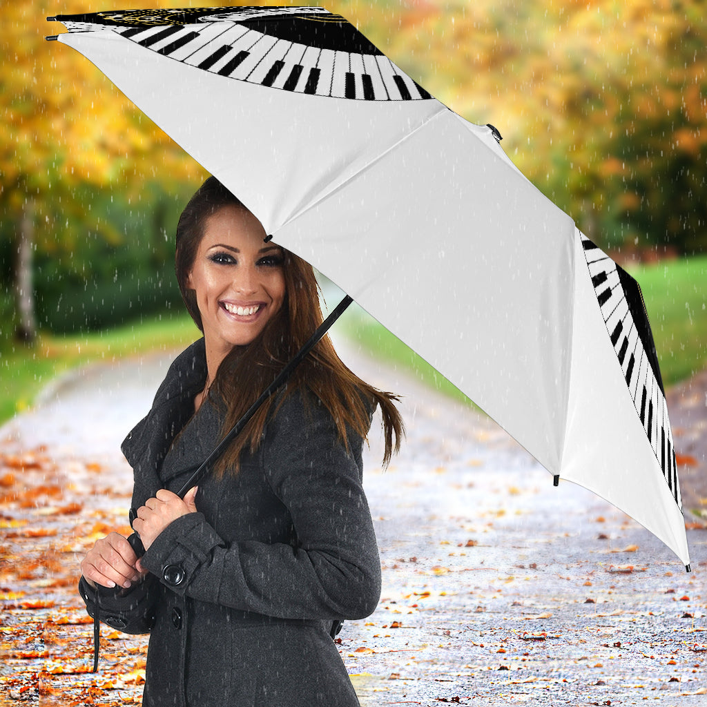 Piano Keys Art Musical Notes Umbrella