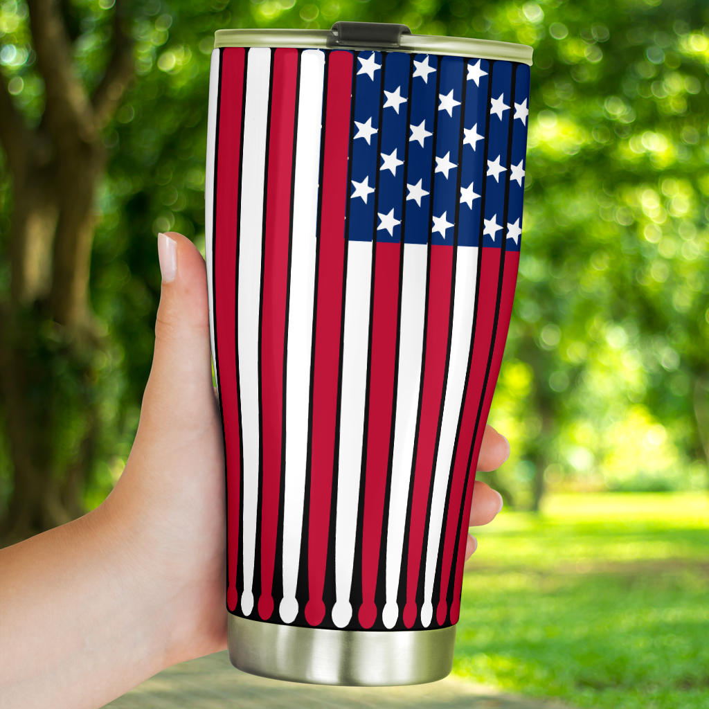 American Flag Drum Stick Tumbler - { shop_name }} - Review