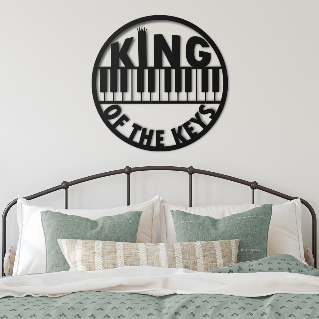 Piano Of The Keys Metal Sign