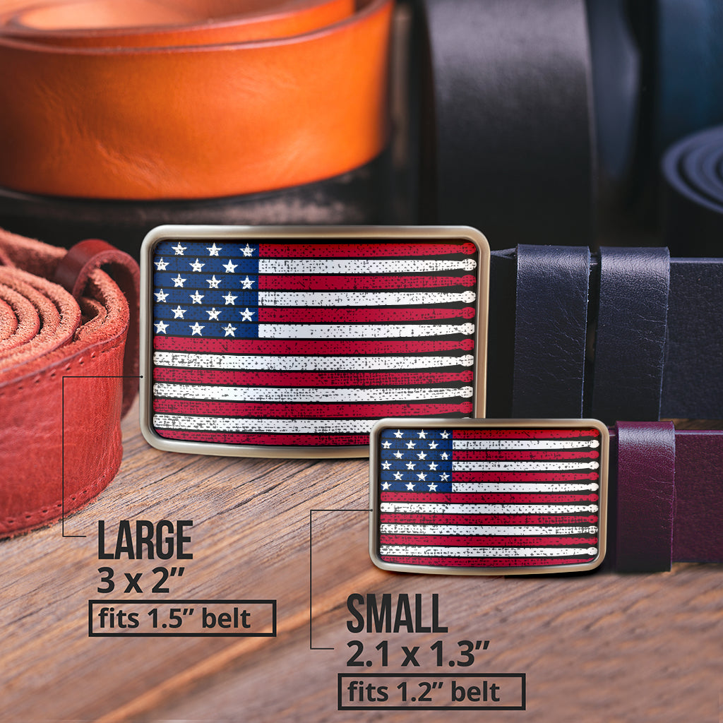 American Flag Drum Belt Buckle - { shop_name }} - Review