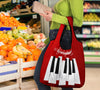 Piano Key And Music Notes Grocery Bag 3-Pack