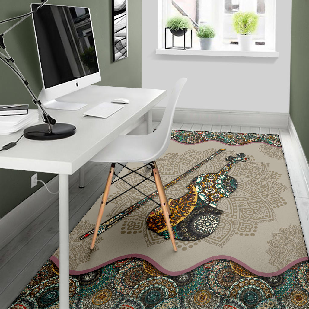 Violin Mandala Area Rug