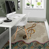 Music Note Treble Clef Area Rug