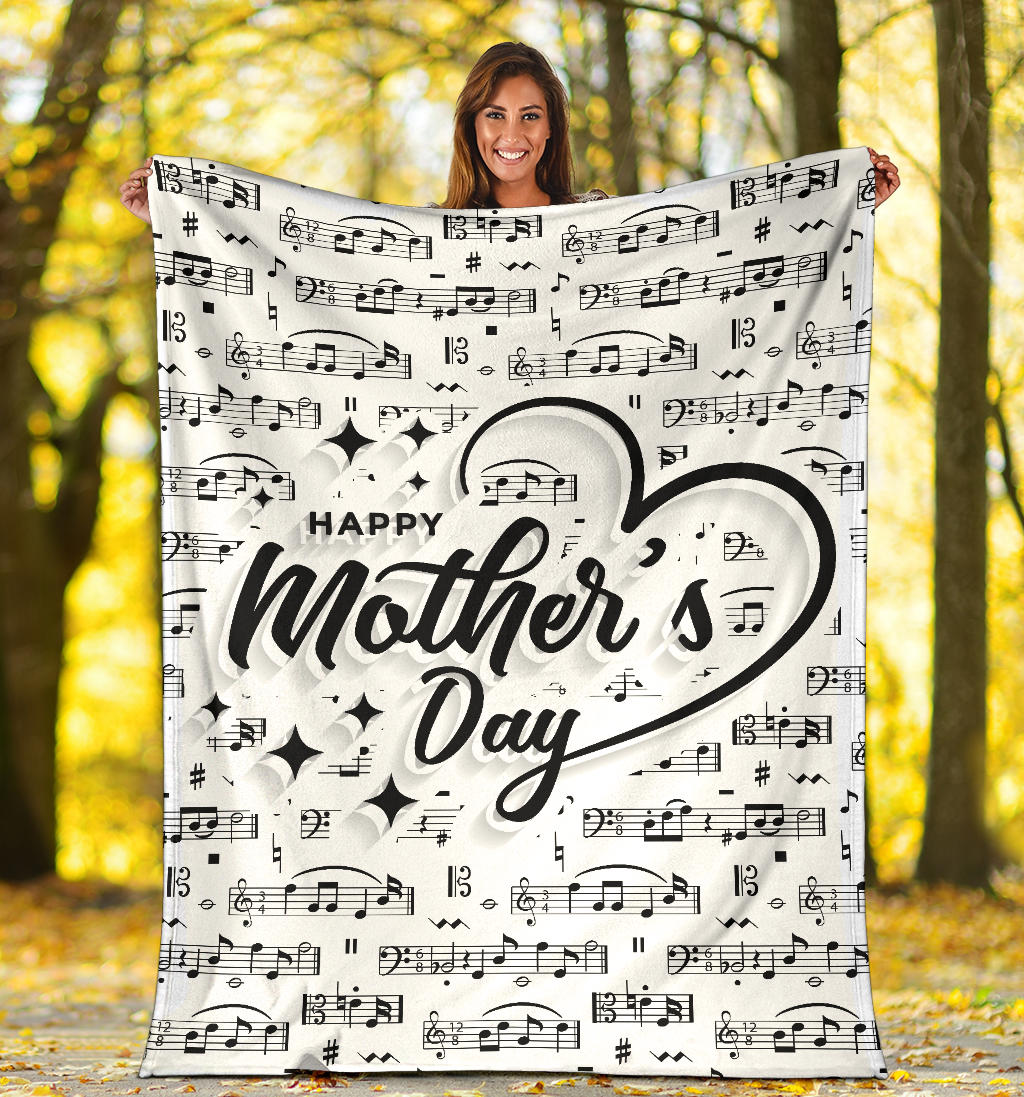 Musical Notes Mother Day's Blanket