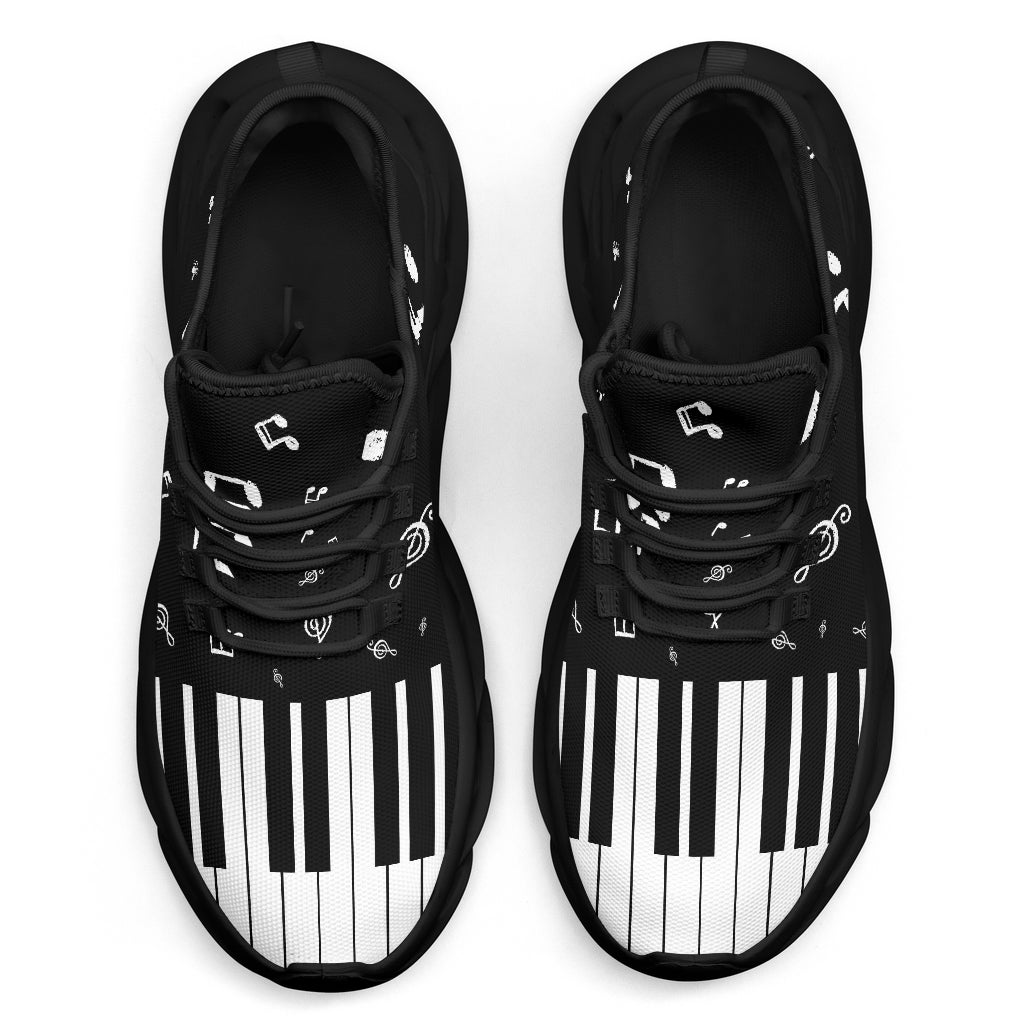 Music Piano Black Sole Sneakers