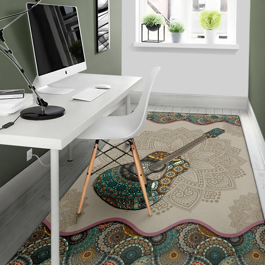 Guitar Mandala Area Rug - { shop_name }} - Review
