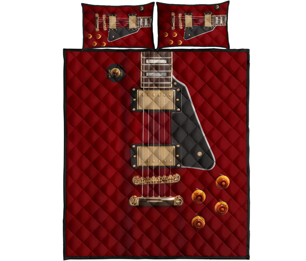 Anniversary Guitar Quilt Bed Set - { shop_name }} - Review