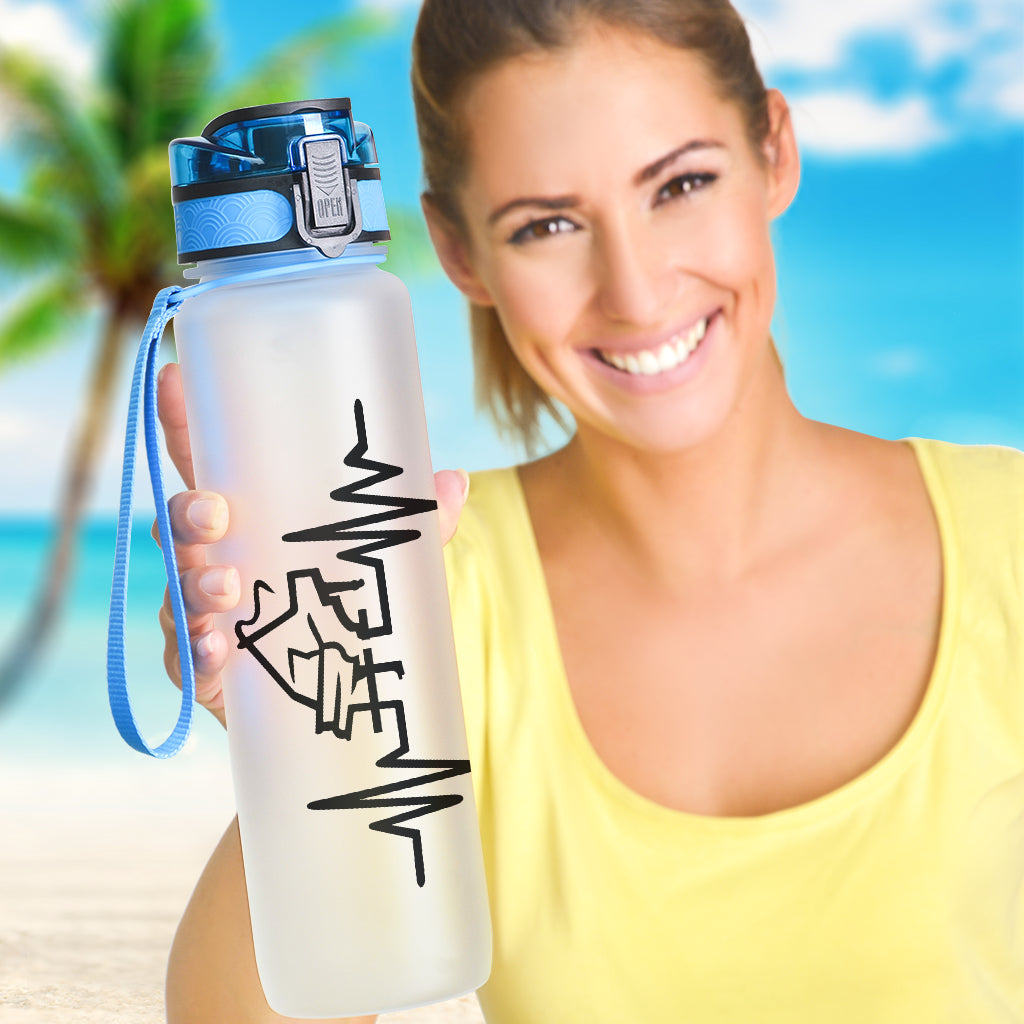 Piano Heartbeat Hydro Tracking Bottle
