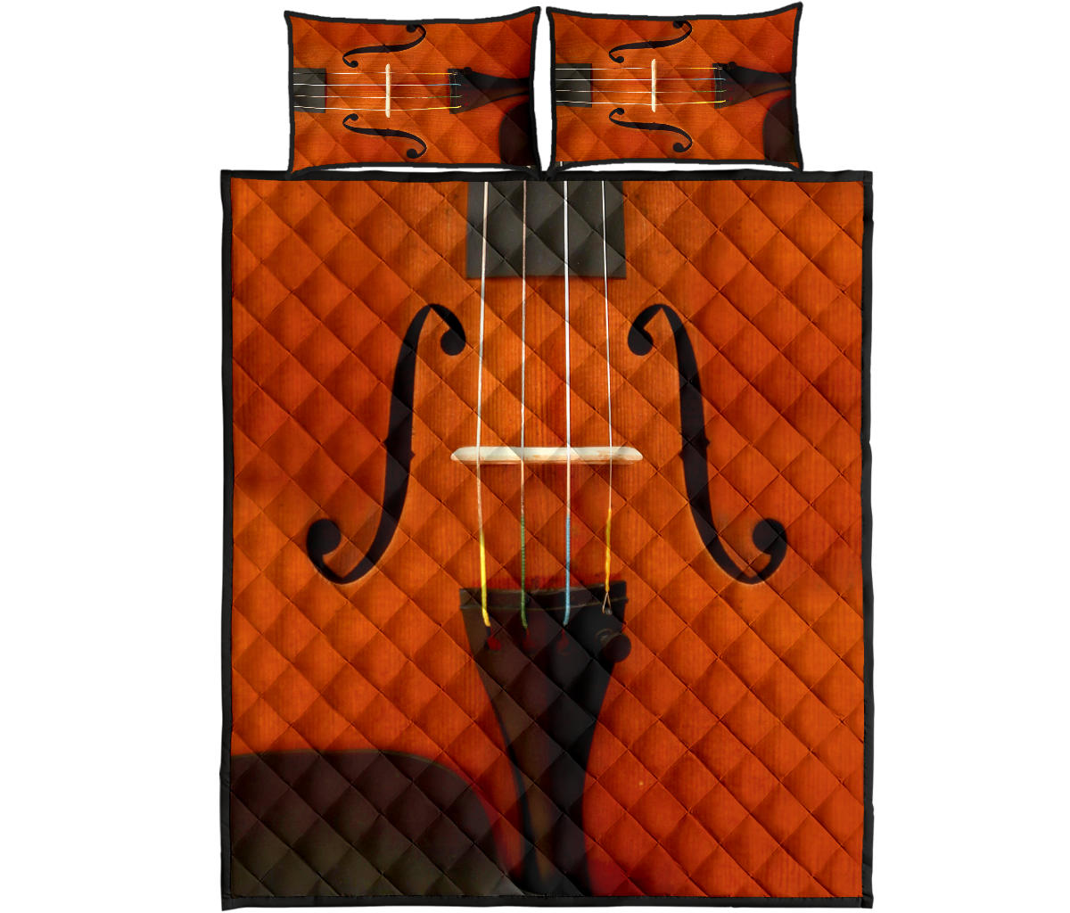 Violin Quilt Bed Set - { shop_name }} - Review