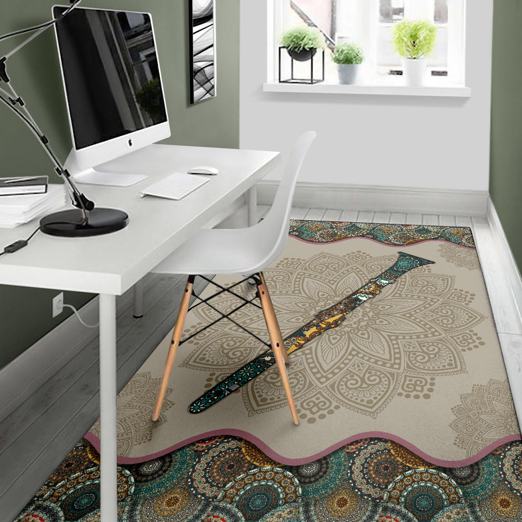 Clarinet Mandala Area Rug