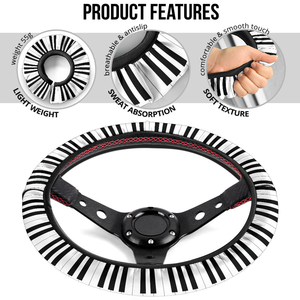 Piano Keys Wheel Cover