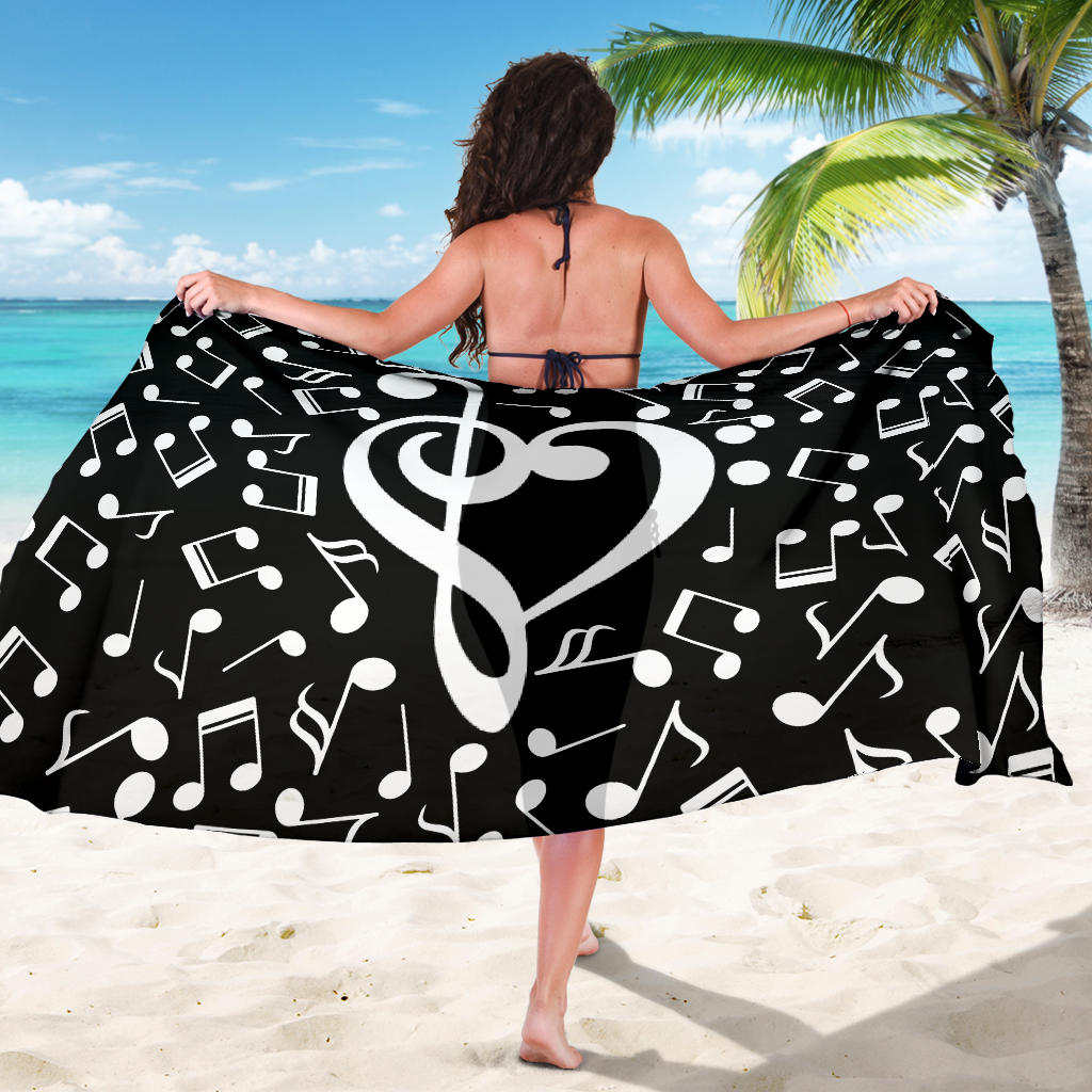 Music Notes Heart Sarong - { shop_name }} - Review