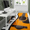 Piano Keys And Guitar Area Rug