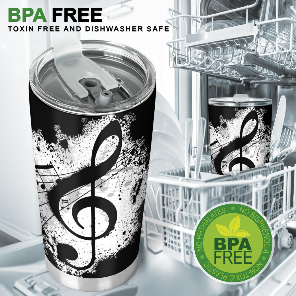 Treble Clef Tumbler