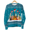 Guitar Christmas Women's Blue Sweater