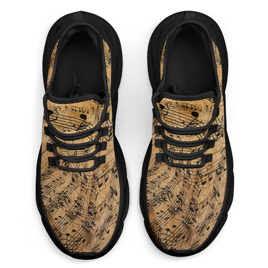 Vintage Music Sheet Sole Sneakers