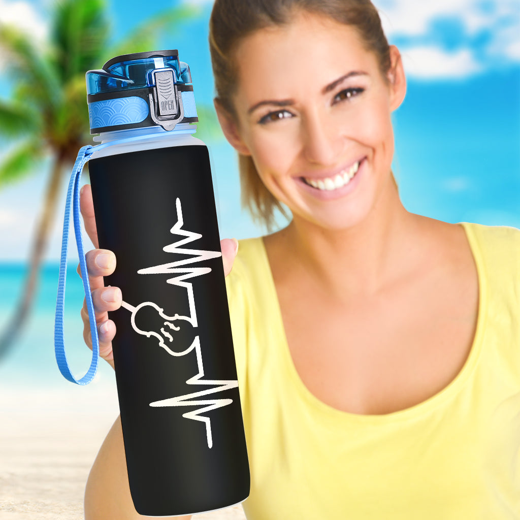 Violin Heartbeat Hydro Tracking Bottle