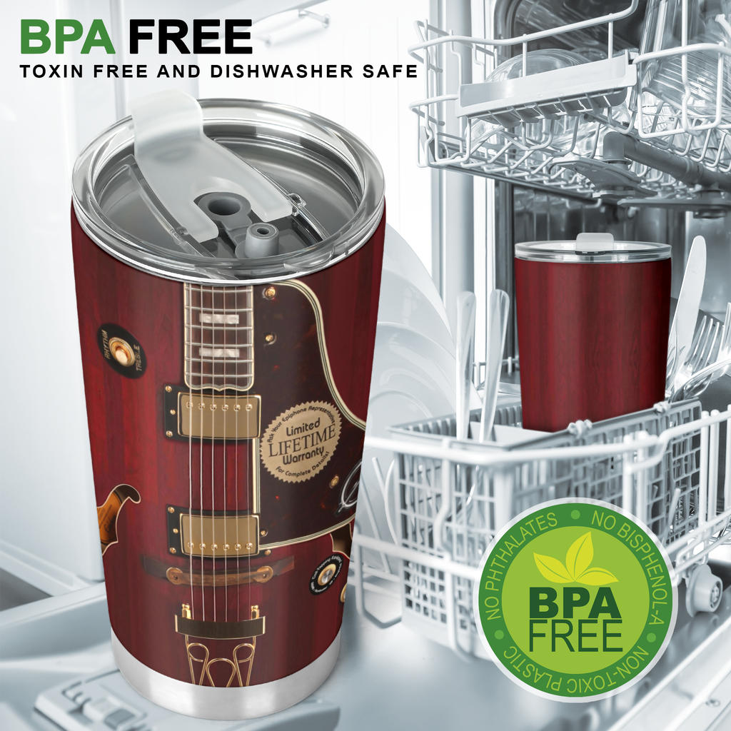 Red Electric Guitar Tumbler