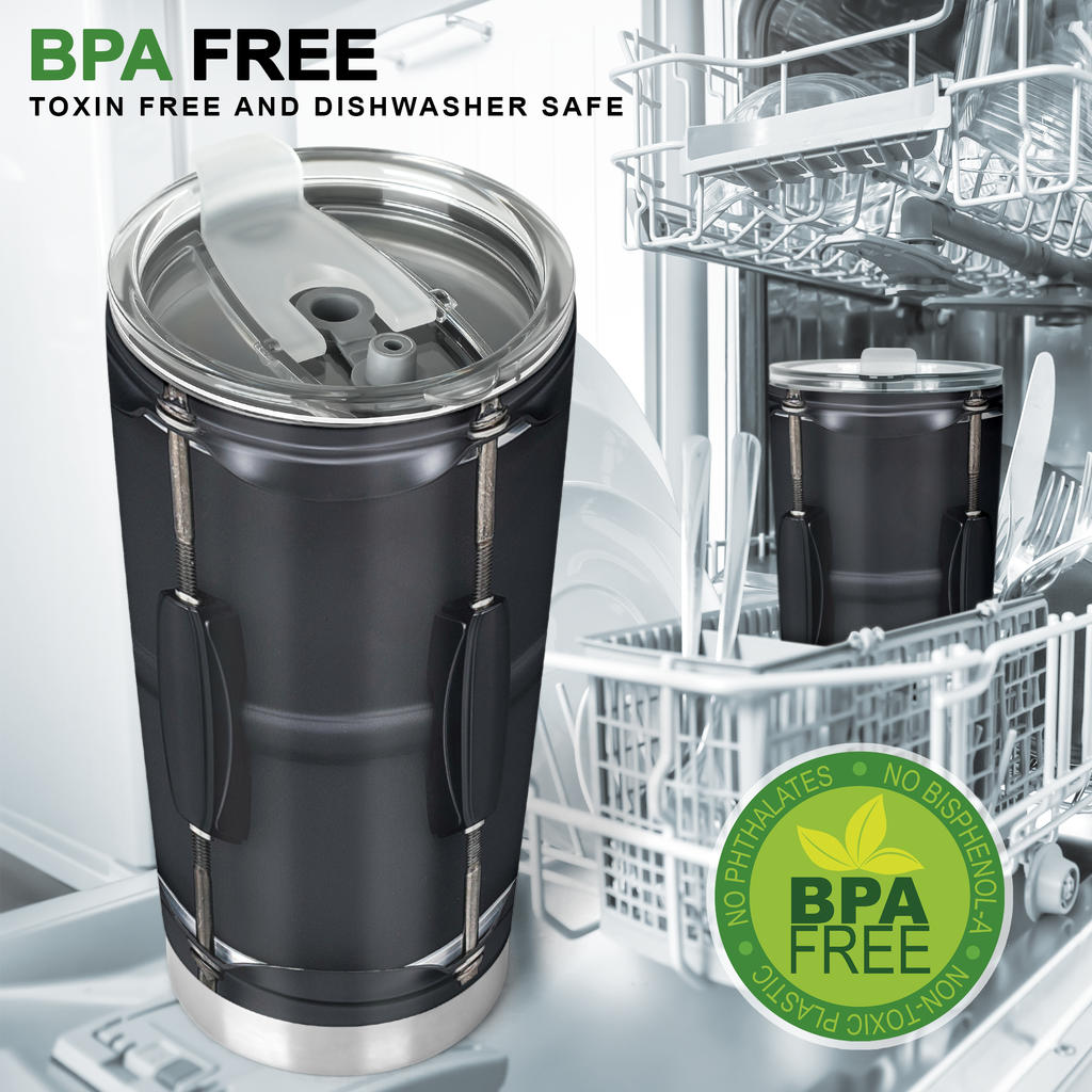 Black Snare Drum Tumbler