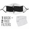 Musical Notes Face Mask - Face Mask / Adult Mask + 2 FREE Filters (Age 13+) - { shop_name }} - Review