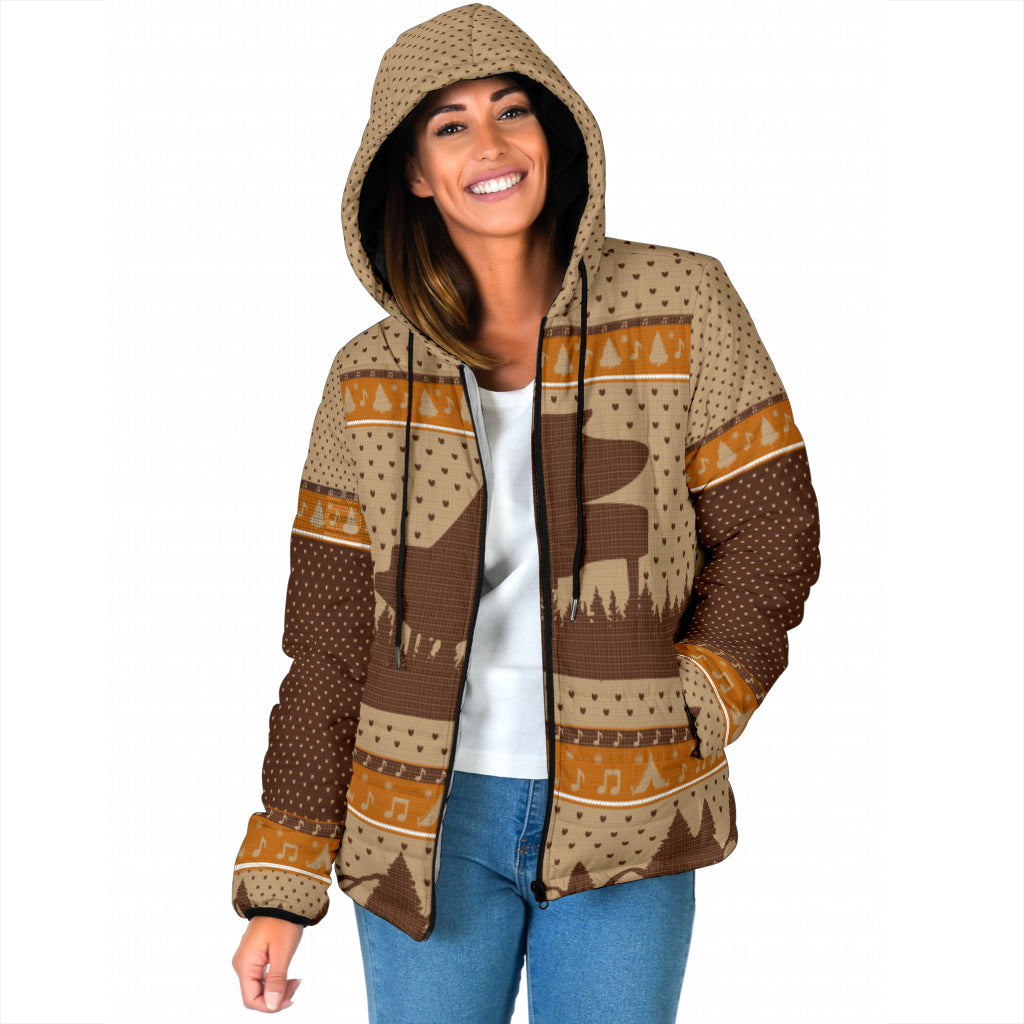 Grand Piano Christmas Hooded Jacket