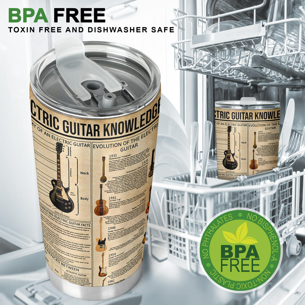 Electric Guitar Knowledge Tumbler