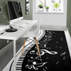 Music Notes And Piano Area Rug