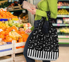 Music Notes And Piano Art Grocery Bag 3-Pack