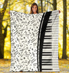 Piano Keys Music Notes Blanket