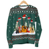 Guitars Christmas Women's Green Sweater