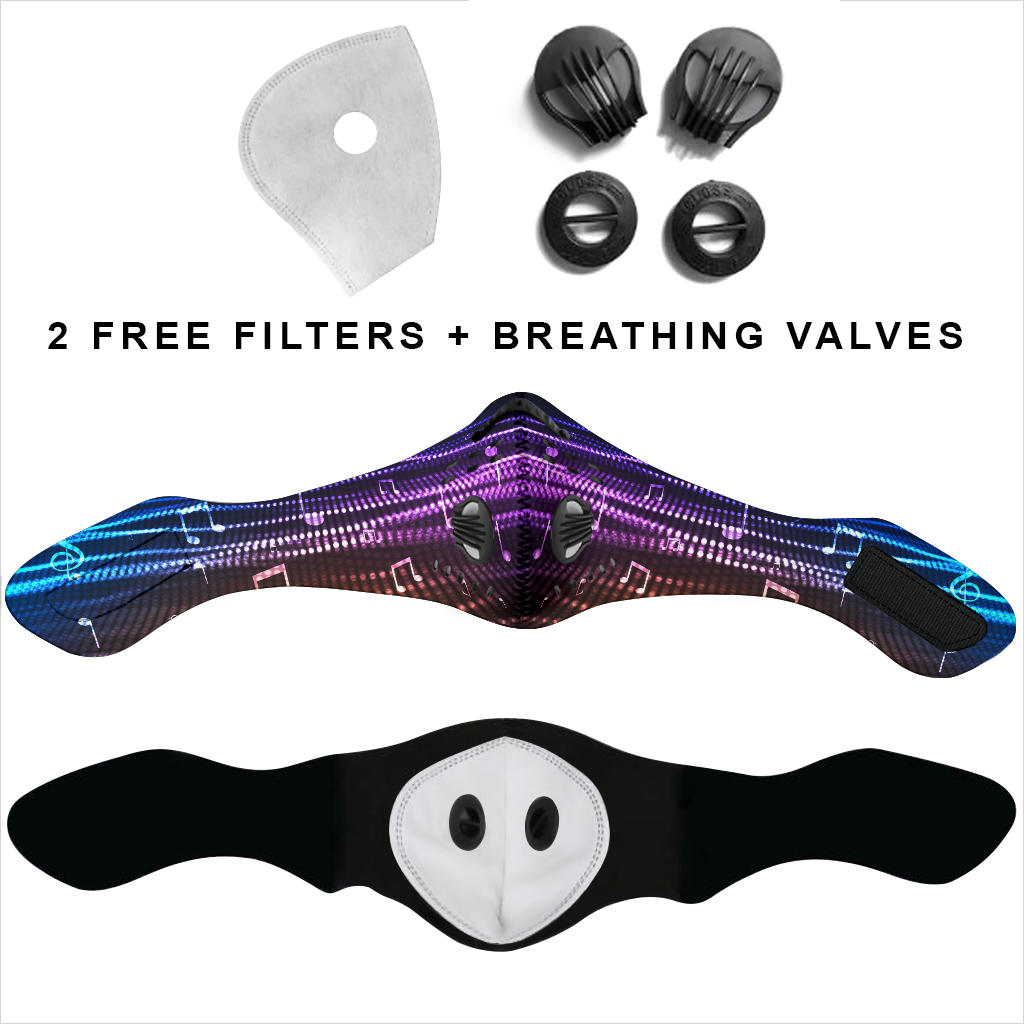 Premium Music Notes Premium Face Mask