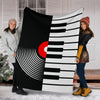 Piano Keys Vinyl Premium Blanket