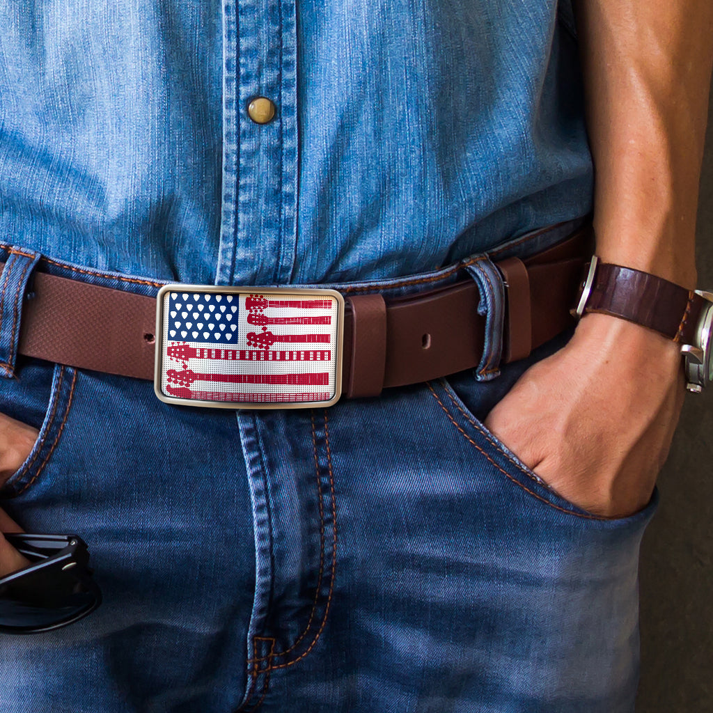 American Flag Guitar Belt Buckle - { shop_name }} - Review