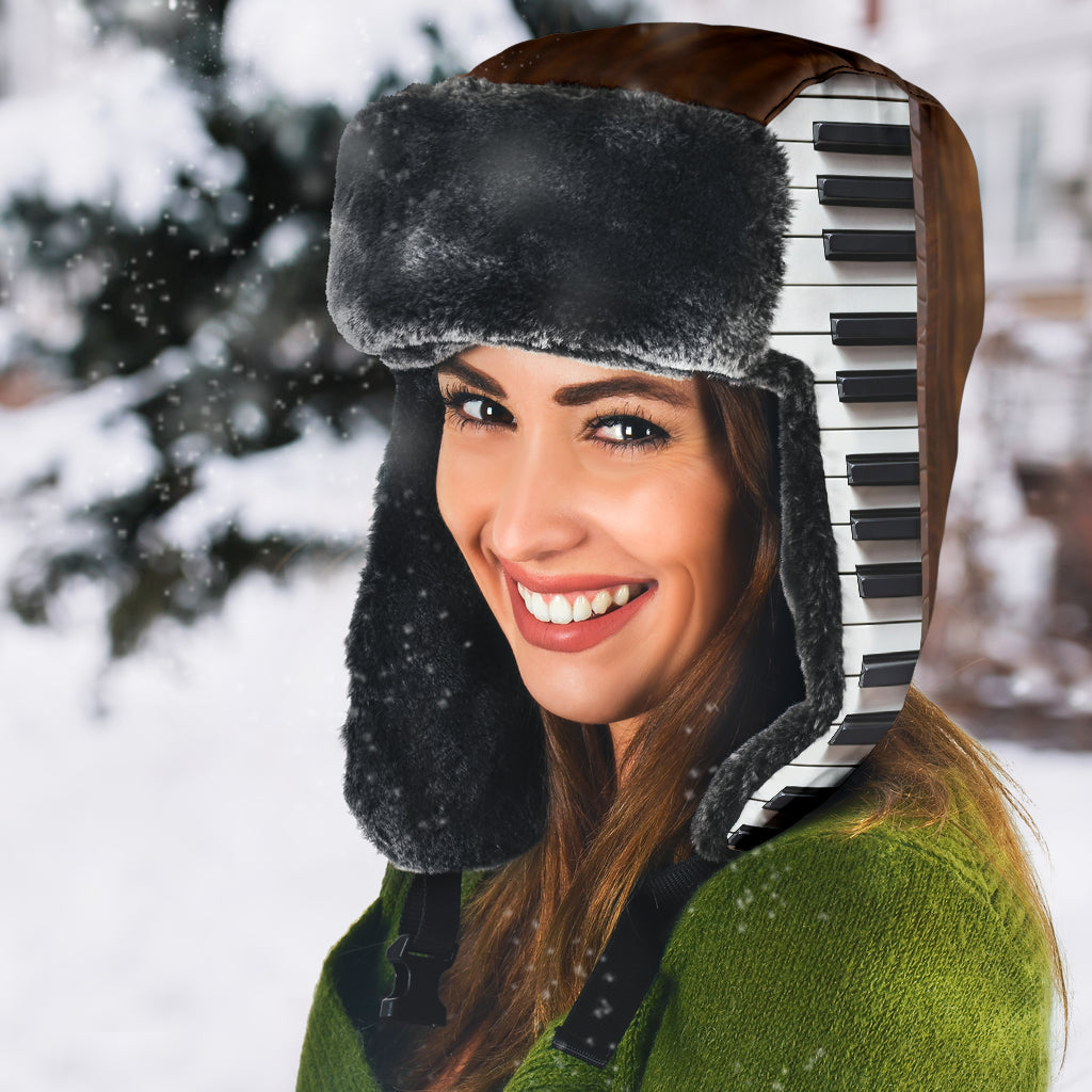 Piano Keys Trapper Hat