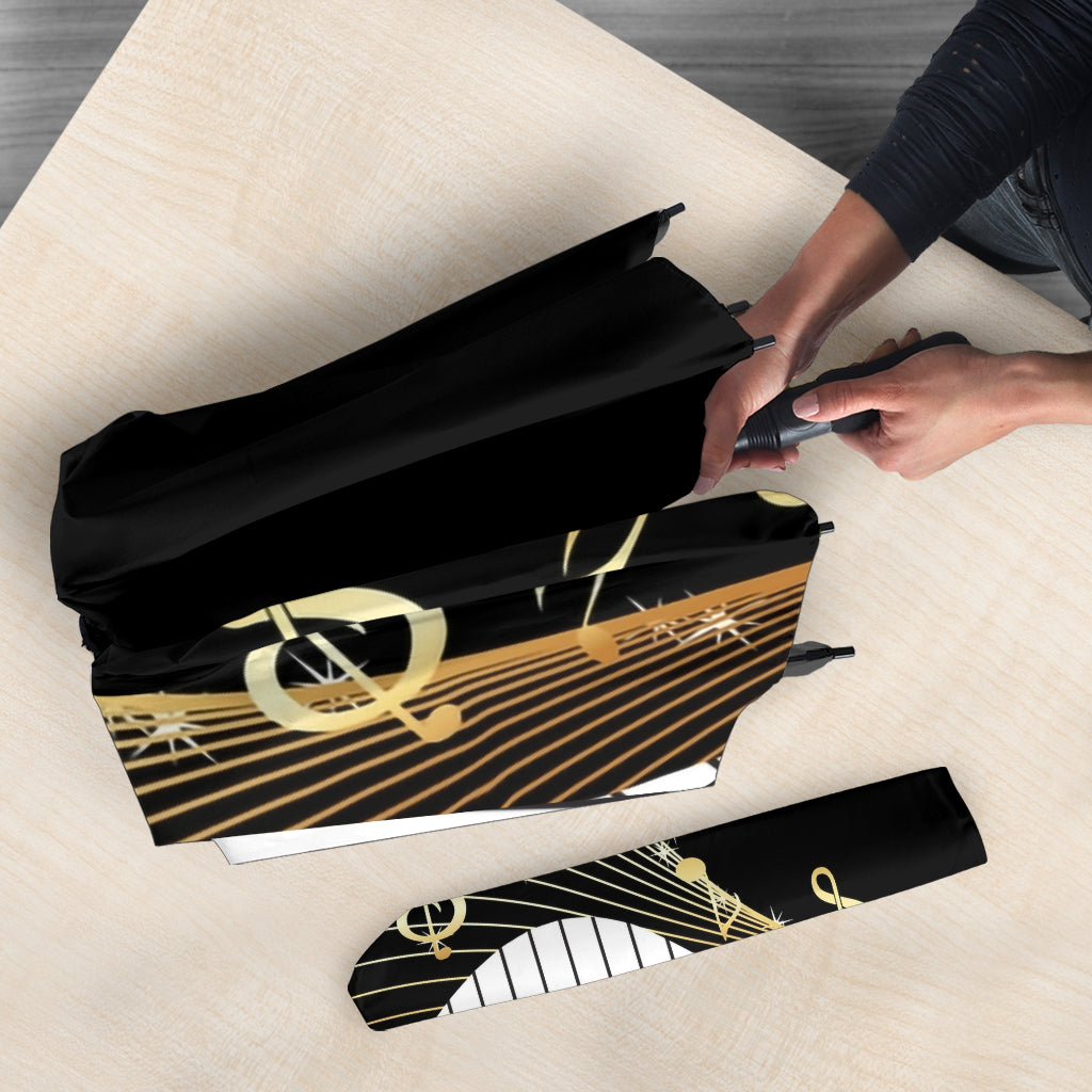 Piano Key And Music Notes Umbrella