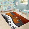 Piano Keys And Violin Area Rug